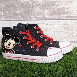 Boys Sz 12 Disney Mickey Mouse High Top sneaker